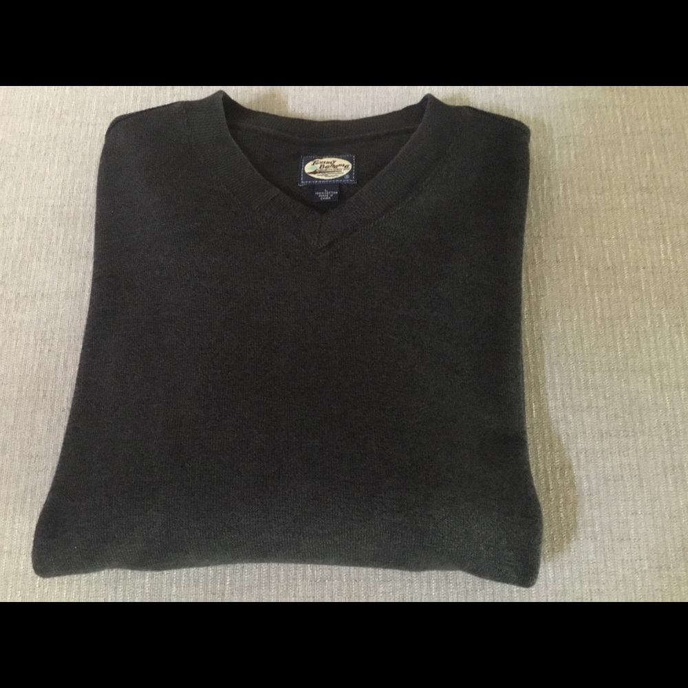 Tommy Bahama 100% Cotton Dark Gray Sweater - Large